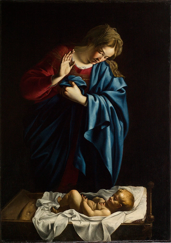 Madonna in adorazione del Bambino dormiente, S. Lodi, Campione d'Italia
